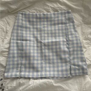 Blue Plaid Women's Skirt